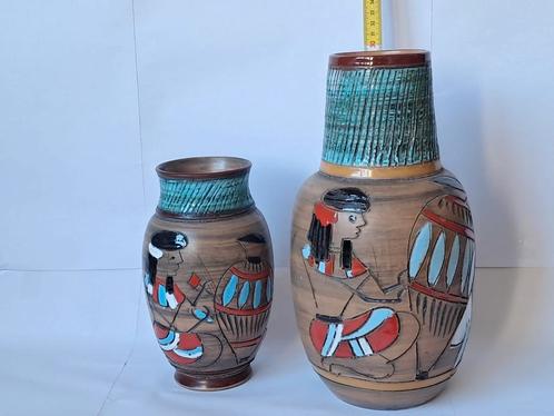 Set Italiaanse vazen . 30 en 20cm, Antiek en Kunst, Antiek | Vazen, Ophalen of Verzenden