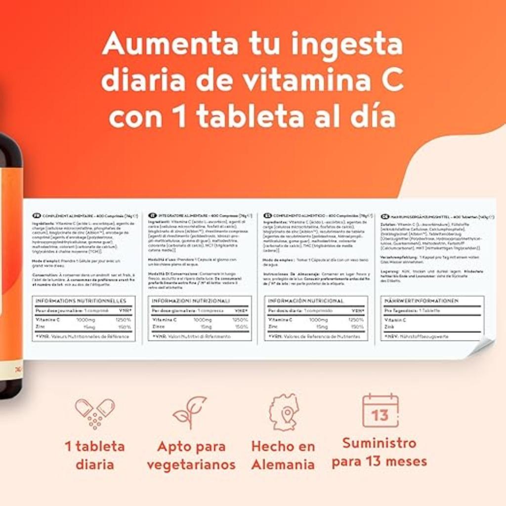 Hoog gedoseerde vitamine C 1000 mg + zink GRATIS LEVERING, Verzenden, Nieuw, Overige typen