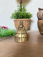 Cloche de table en laiton, dame avec robe, Antiquités & Art, Antiquités | Bronze & Cuivre, Enlèvement ou Envoi, Cuivre