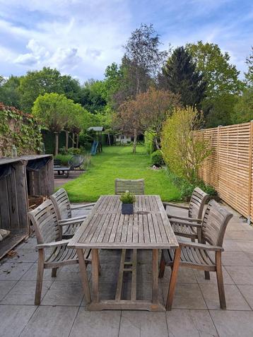 Tuintafel + stoelen