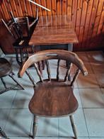 Bruine houten tafels en stoelen., Zakelijke goederen, Horeca | Meubilair en Inrichting, Ophalen