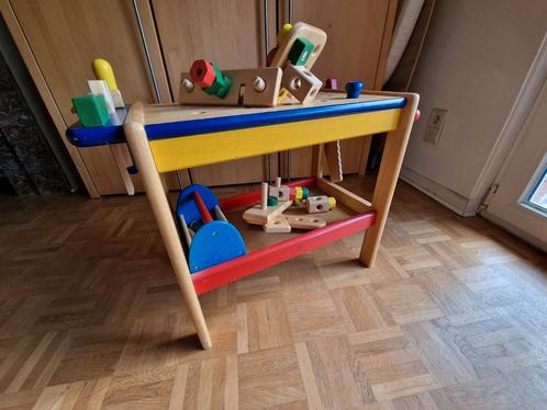 Houten werkbank, Kinderen en Baby's, Speelgoed | Speeltafels, Gebruikt, Ophalen