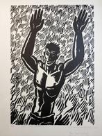 Frans Masereel (d'après) - l'appel - gravure sur bois, Antiquités & Art, Enlèvement ou Envoi