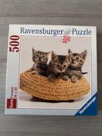 Puzzle des 500 premiers chatons Ravensburger (nr1853a), Enlèvement ou Envoi, 500 à 1500 pièces, Utilisé, Puzzle