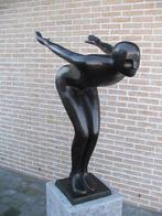 Bronzen 'DUIKER FREDERICK' Ruime keuze tuinbeelden nieuw/oud, Ophalen of Verzenden, Nieuw, Overige materialen, Abstract beeld