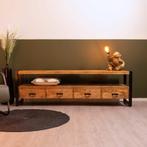Tv meubel mangohout, Nieuw, 200 cm of meer, Overige houtsoorten, Ophalen