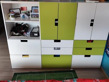 1 persoonsbed met onderbed,, 2 lattenbodems, matras & kasten, Enlèvement, Comme neuf, Une personne