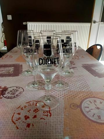 6 cornet oaked glazen beschikbaar voor biedingen