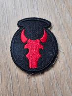 US WW2 34th Infantry division patch whiteback Red Bull, Ophalen of Verzenden