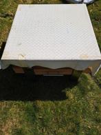 Kwaliteits salontafel met glazen blad, Ophalen, Gebruikt