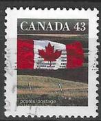 Canada 1992 - Yvert 1298 - Canadese vlag en de prairie (ST), Timbres & Monnaies, Timbres | Amérique, Affranchi, Envoi