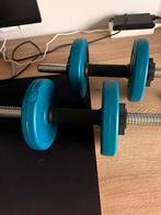 Halters decathlon + extra gewichten, Sport en Fitness, Fitnessmaterialen, Ophalen, Zo goed als nieuw