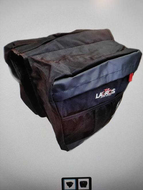 Lacros dubbele achtertas 30L voor plooifiets, Fietsen en Brommers, Fietsaccessoires | Fietstassen, Nieuw, Ophalen