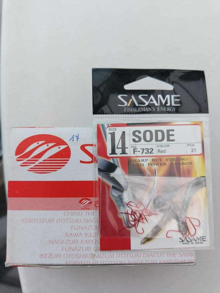 Sasame Sode n14 -  17 pakjes, Watersport en Boten, Hengelsport | Witvissen, Nieuw, Haak, Ophalen of Verzenden