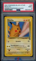 Pikachu PSA 9 - #26 - Wizards Black Star Promo 2001, Losse kaart, Zo goed als nieuw, Verzenden