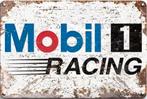 Panneau en métal Mobil 1 Racing - rétro vintage Mancave, Enlèvement ou Envoi, Neuf, Panneau publicitaire