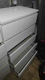 2 Ikea Malm kasten wit, Maison & Meubles, Armoires | Commodes, Enlèvement, Comme neuf