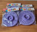 4 papieren lampion's met led licht 20cm, Ophalen of Verzenden, Nieuw, Versiering