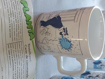 Mug Tintin 1980 "planta" Neuve Haddock, Enlèvement ou Envoi, Tintin, Neuf, Statue ou Figurine