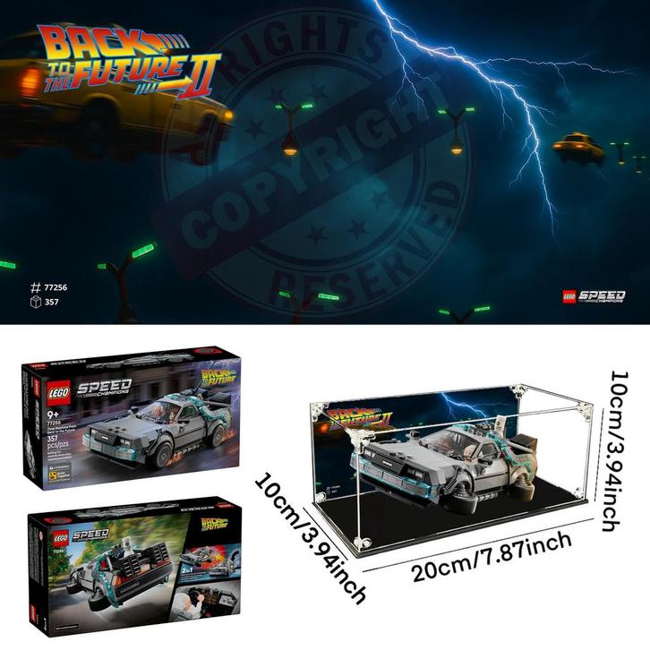 Vitrine + image personnalisée Back to the Future II, Enfants & Bébés, Jouets | Duplo & Lego, Comme neuf, Lego, Enlèvement ou Envoi