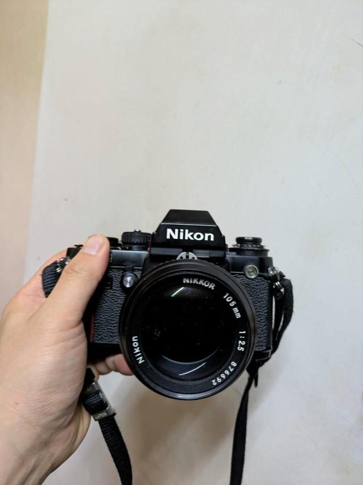NIKON F3 + 105 mm 2.5, Audio, Tv en Foto, Fotocamera's Analoog, Gebruikt, Nikon, Ophalen