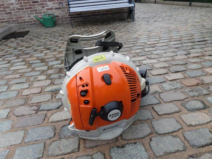 bladblazer van Stihl type BR600, Tuin en Terras, Bladblazers, Gebruikt, Ruggedragen, Benzine, Ophalen of Verzenden