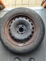 Winterbanden michelin radial op metalen velg, Ophalen, Gebruikt, 16 inch, Banden en Velgen