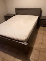 Kleur donker eiken, Ophalen, Bruin, Tweepersoons, 140 cm