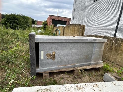 Arduin brievenbus met koperen deurtje, Tuin en Terras, Brievenbussen, Gebruikt, Staande brievenbus, Overige materialen, Ophalen