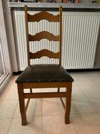 Eiken stoelen 6 stuks, Ophalen, Gebruikt, 4 tot 6 stoelen