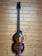Hofner B-bass hi -series + draagbare versterker, Muziek en Instrumenten, Snaarinstrumenten | Gitaren | Bas, Ophalen, Zo goed als nieuw
