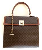 Celine Macadam Kelly M14, Handtassen en Accessoires, Tassen | Damestassen, Verzenden, Gebruikt, Bruin, Handtas