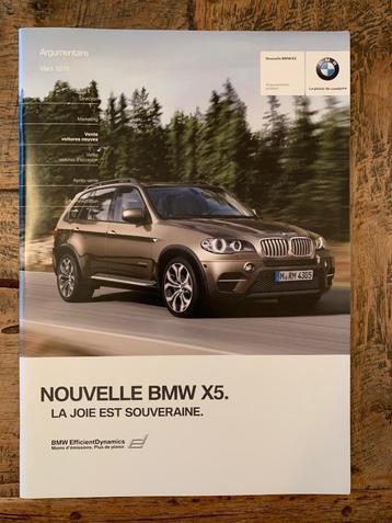 Product informatie brochure BMW X5 F15 2010 Franstalig nieuw