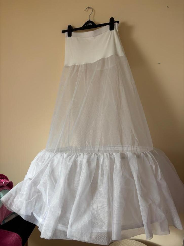 Onderrok - huppelrok, Kleding | Dames, Rokken, Nieuw, Maat 38/40 (M), Wit, Onder de knie, Ophalen