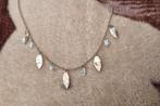 Zilveren ketting Victoria juwelen met bladeren en crystals, Handtassen en Accessoires, Kettingen, Ophalen of Verzenden, Zo goed als nieuw