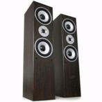 3 Weg HiFi bass reflex speakers 180 Watt Max Bruin, Overige merken, Nieuw, Ophalen of Verzenden, 120 watt of meer