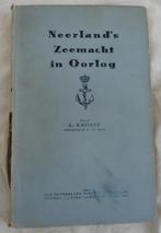 Boek, Neerland's Zeemacht in Oorlog, A. Kroesse, 1944., Marine, A. Kroesse, Utilisé, Enlèvement ou Envoi