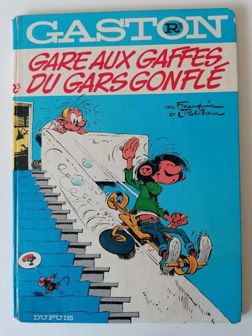 Gaston - Gare aux gaffes du gars gonflé - DL1973 EO Dos rond, Livres, BD, Utilisé, Une BD, Enlèvement ou Envoi