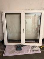 Wit pvc raam met rolluik manual, Ophalen, Zo goed als nieuw, Aluminium