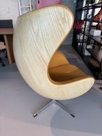 Gele design stoel met hout. Nieuw!, Huis en Inrichting, Stoelen, Ophalen, Overige kleuren, Modern Design Landelijk Vintage, Metaal