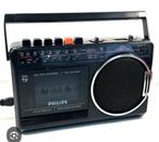 Philips D7180 80s radio fm casette, Audio, Tv en Foto, Radio's, Ophalen, Zo goed als nieuw, Radio