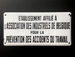 Emaille plaat · Arbeidsongevallen [ORIGINAL], Ophalen, Gebruikt, Reclamebord