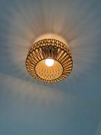 Rotan plafondlamp, Huis en Inrichting, Lampen | Plafondlampen, Ophalen, Zo goed als nieuw