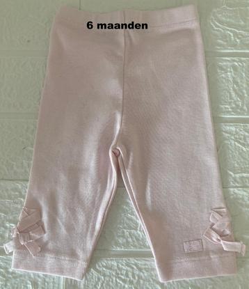 Lili Gaufrette - roze legging met strikjes/nieuw-maat 68 beschikbaar voor biedingen