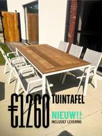 Tuintafel Fraké 2m, Ophalen, Nieuw, Rechthoekig, Metaal
