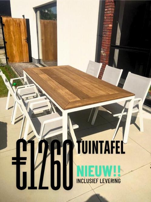 Tuintafel Fraké 2m, Tuin en Terras, Tuintafels, Nieuw, Rechthoekig, Metaal, Ophalen