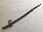 wo1 - Franse M1866 Chassepot bajonet - 1872, Verzamelen, Ophalen of Verzenden, Mes of Dolk, Landmacht
