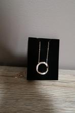 collier rose en argent, Bijoux, Sacs & Beauté, Colliers, Neuf, Enlèvement ou Envoi, Rose, Synthétique