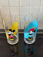 Disney glazen Mickey Mousse/Minnie Mousse, Verzamelen, Disney, Ophalen, Nieuw