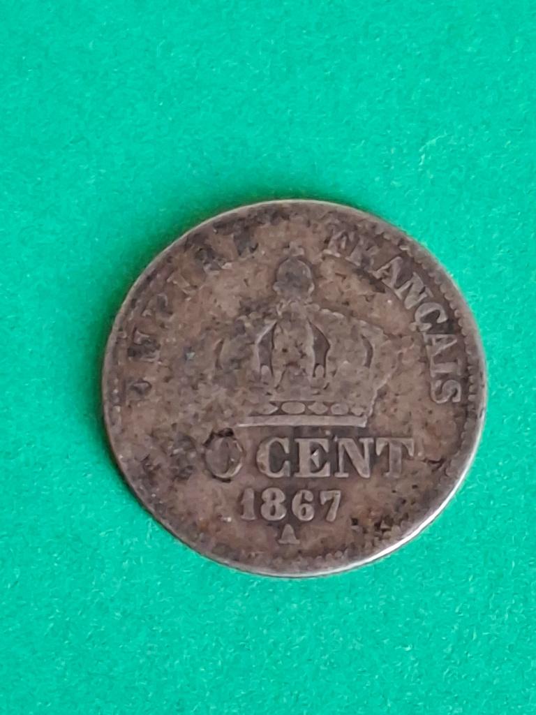 1867 A France 50 centimes d'argent Napoléon III Paris, Timbres & Monnaies, Monnaies | Europe | Monnaies non-euro, Monnaie en vrac